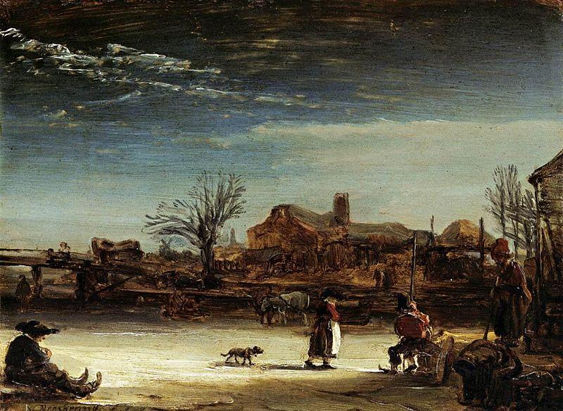 Rembrandt Peale Winter Landscape
